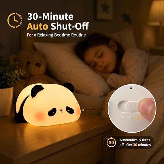 Silicone Sleeping Panda Night Light