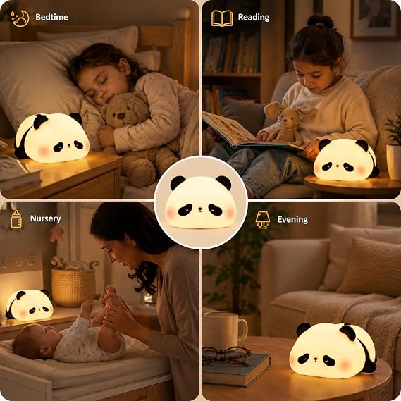 Silicone Sleeping Panda Night Light